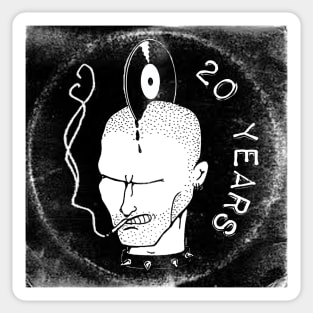 20 Years - Punk Rock Jukebox Anniversary Tee! Sticker